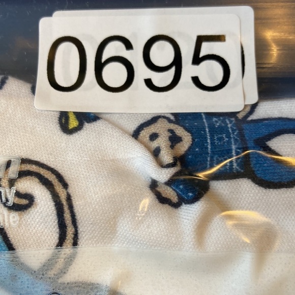 Roller Rabbit Monkey Nights 100% Cotton Pajama Set L Luxury Monkey Novelty Print - Picture 15 of 16